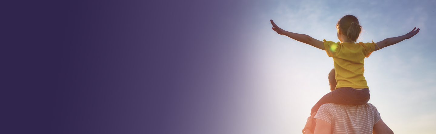 Girl sitting on shoulder